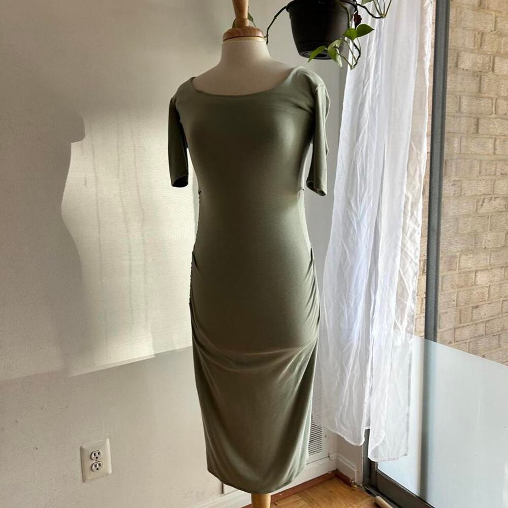 Rebecca taylor green bodycon midi